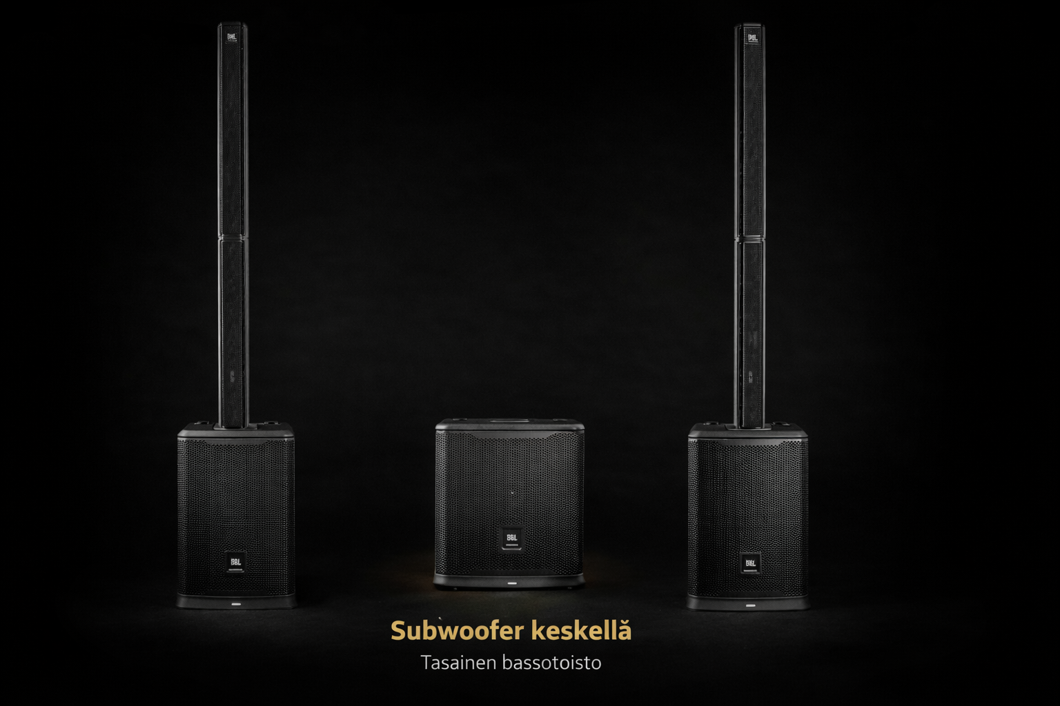 VIP paketti 2 x JBL PRX ONE + subwoofer + 2 x langaton mikrofoni
